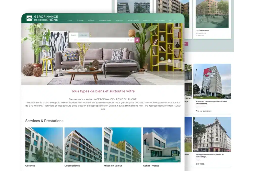 Gérofinance, leaders immobiliers en Suisse Romande